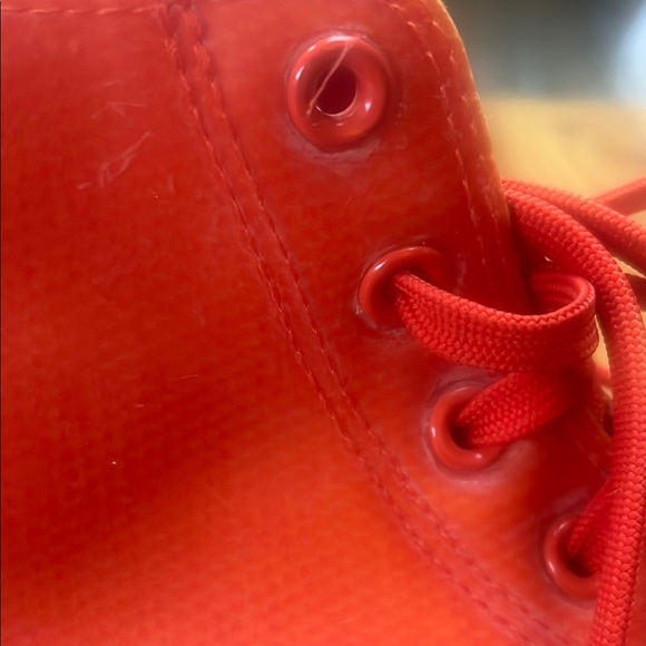 Converse Orange rubber boots High-Top Sneakers with Monochromatic Design - Picture 12 of 13